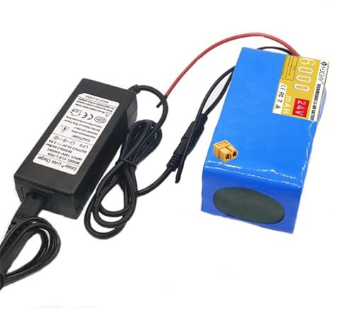 HJGHY Batterie Lithium 29,4 V 6 Ah pour Tondeuse à Gazon ; Batterie Lithium-ION Rechargeable 24 V 6 Ah 7S3P pour pulvérisateur électrique ; pièce de Rechange pour Appareil Photo