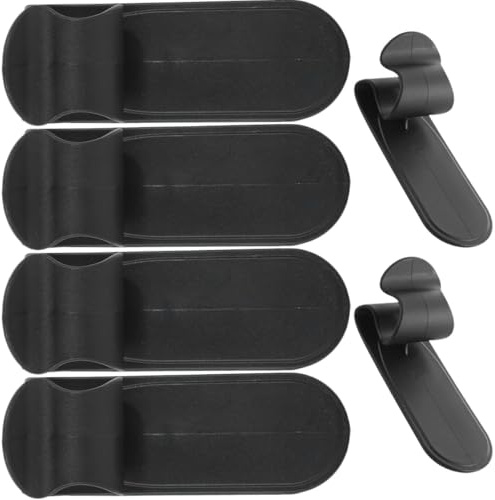 OFFSCH Lot de 6 Crochets Adhésifs sans Perçage pour Parapluie, Rangement Utilitaire Polyvalent en Plastique Résistant, Couleur Transparente, pour Salle de Bain, Voiture et Entrée,
