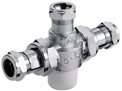 Bristan MT753CP TMV3 Thermostatventil für die Badewanne, mit 22 mm Einlassanschlüssen, Chrom