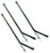 Bent Anti Tangle Booms Snap 10 15 20 25cm Sleeves Carp Pike Sea Coarse Fishing (3x20cm Black Bent Anti Tangle Booms Konger)