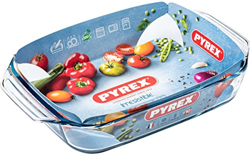 Pyrex Heat Resistant Oven Dish Lasagna Baking Dish with Handles, 35x23 cm - 2,9 L
