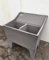 ARTISTICA GRANILLO LAVABO in Cemento E Pietra LAVICA del Vesuvio, LAVELLO, LAVATOIO, Misure: 80X73 H80 CM.