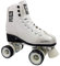 KRF Patin Roller School Alu Leather Rollschuhe Unisex Erwachsene, Mehrfarbig (weiß/schwarz), 42