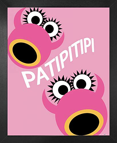 1art1 Spaß Poster Kunstdruck Bild und MDF-Rahmen - Patipitipi (50 x 40cm)