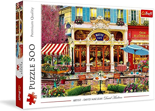 Trefl, Puzzle, EIN Cafe, 500 Teile, Premium Quality, für Erwachsene und Kinder ab 10 Jahren