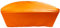 Kaufpirat Premium Abdeckplane Sonneninsel Halbrund Ø B 185 x T 90 x H 75 cm Gartenmöbel Gartentisch Hülle Abdeckung Haube Schutzhülle Abdeckhaube 900 D, 500 g/m², 6.000 mm Wasserbeständigkeit Orange