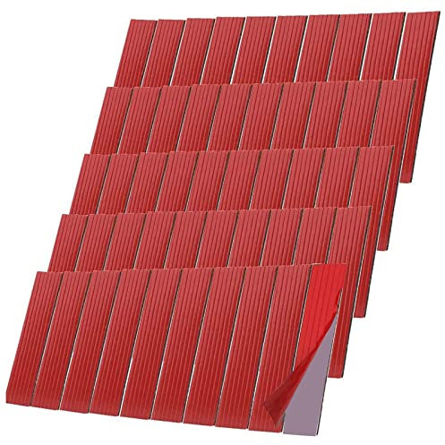 True Face Car Number Plate Sticky Pads Heavy Duty, VHB Pads 5952 Waterproof Sticky Pads, Double Sided Adhesive Pads for License Plate Holder, Home Décor Grey 12 Strip