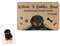Jacklin F Personalised Door Mats for Front Door Custom Pet's Name Photo Welcome Doormat Funny Dog Cat Floor Mats Entrance Rug Decor for Indoors Outdoors 23.6 X 15.7