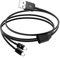 RIIEYOCA Dual Mini USB Splitter Cable, 2 en 1 USB 2.0 A Macho a 2 Mini 5 Pin Male Data Sync Cable de Carga, Soporta Alimentación de Dos Mini Dispositivos USB Simultáneamente, 1M (Negro)