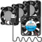 WINSINN 40mm 5V USB Fan - Dual Ball Bearing 5000 RPM Cooling Fan Replacement for PC/CCTV/Camping Power Bank/USB Devices, 1M Cable Brushless 40x10mm (4Pcs)