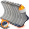 PROETRADE Merino Thermosocken Wollsocken Herren Damen Socken Wolle Dicke Wintersocken Warme Wandersocken Sportsocken Atmungsaktiv Trekkingsocken Geschenke Arbeitssocken Outdoor 4 Paar(Sortiert A,M)