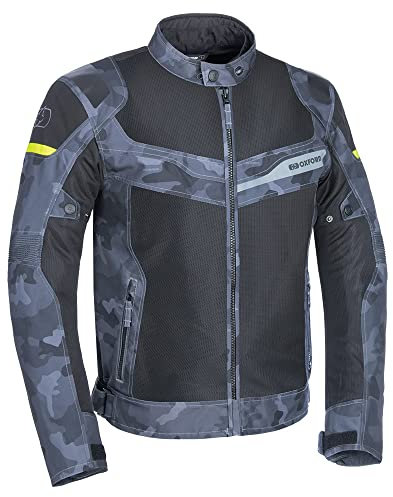 Oxford Men's Dakar Dry2Dry Air Motorcycle Jacket Grey Camo XL