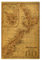 FISH DRAGATE Vintage-Karte Neuseeland Poster Leinwand Poster Wandkunst Dekor Druck Bild Gemälde für Wohnzimmer Schlafzimmer Dekoration Rahmen Stil 30 x 45 cm