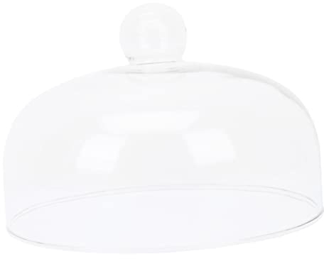 Alipis 1pièce Cloche Alimentaire Verre Transparent Couvercle Anti-éclaboussures pour Gâteaux Et Desserts pour BBQ Picnics Et Fêtes Pratique Et Esthétique
