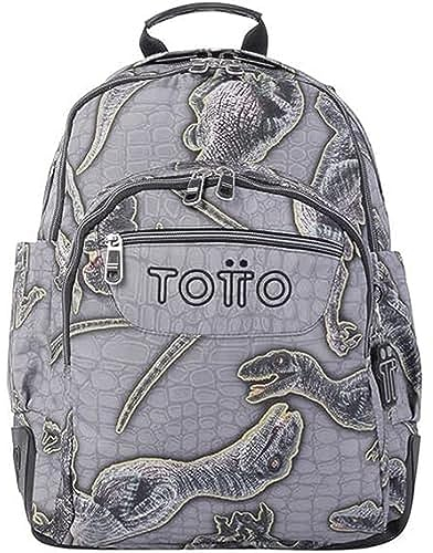 TOTTO Mochila escolar estampado dinosaurios - Crayoles TAMAÑO GRANDE