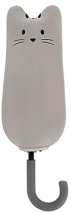 balvi Schirm Meowmbrella Farbe Grau Originelles Design voller Katzen Aus Nylon