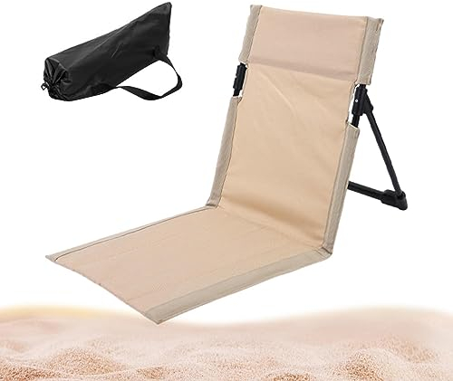 Mihauuke Strandkorb,Leichter Strandbräunungsstuhl - Wasserdichter, klappbarer Strandstuhl mit Verstellbarer Rückenlehne für Garten, Terrasse, Reisen, drinnen und draußen