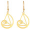 Goldene Ratio-Ohrringe, Fibonacci-Sequenz-Ohrringe für Mathematik-Liebhaber, geometrische Spiralen, Schmuck, Abschluss, Mathematiker, Geschenk für Frauen und Mädchen, Edelstahl