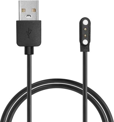 kwmobile Cavo Caricabatterie Compatibile con Nerunsa P66D / NiUFFiT P66 / Ddidbi P66D / IDW19 / IDW13/ IDW15 Cavo - Carica Batterie USB Smartwatch - Cavetto Ricarica Orologio Fitness