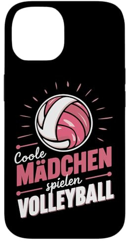 Volleyball Coole Mädchen spielen Volleyball Sport Hülle für iPhone 14