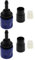 The Lord of the Tools Lot de 2 connecteurs femelles pour tuyau d'arrosage - Raccord rapide - Kit de remplacement pour tuyaux extensibles - Adaptateur de tuyau d'arrosage - Bleu