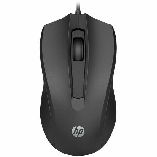 HP Wired Mouse 105 - Optical - Cable - USB Type A - 1600 dpi - 3 Button(s) - Symmetrical