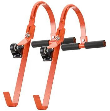 Leiterstabilisator, 2 stück Heavy Duty Leiter Dachhaken, Dachleiterhaken Dachhaken Leiterhaken,Leitersicherung Dachrinne, Leiter Dachhaken Mit Rad, Schnelle Und Einfache Einrichtung