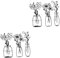PRETYZOOM 6 STK Moderne Heimdekoration Blumenvasen Metallvase Als Wanddeko Metallblumenvase Wanddekoration Metall-Blumen-vasen-dekor Dekoratives Wandkunstdekor Wandanhänger Wandvase Eisen