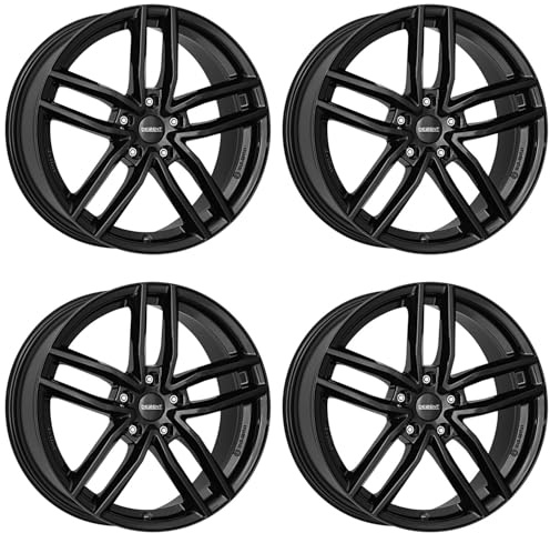 4x Dezent Felgen Alufelgen TR black 8.0Jx18 ET44 5x112 kompatibel mit Volkswagen Beetle Caddy CC Eos Golf Jetta Passat Phaeton Touran A