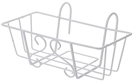 ROMISBABA Maceta para Barandilla Soporte para Macetas Soporte para Macetas Estante Colgante para Plantas Estante Decorativo de Hierro