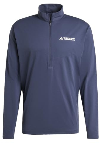 adidas Men's Terrex Multi Climacool Half Zip Long Sleeve, Shadow Navy, M