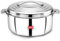 AVIAS Platina Premium Stainless Steel Casserole with Double Wall Insulation, Hot Pot for Roti, Rice, Gravy, Curry, Silver Hot Box, Twist Lock (Silver, 2500 ml)