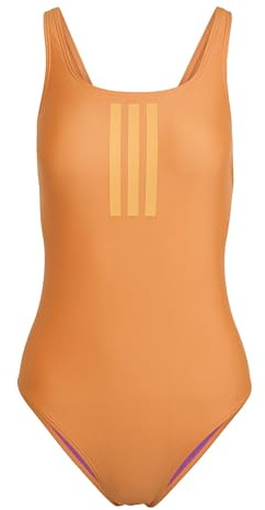 Adidas Damen 3 Stripes V-Back Swimsuit Badeanzug