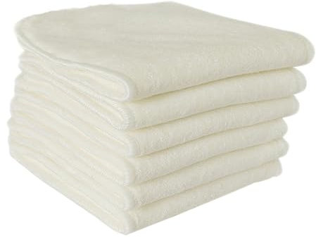 HANABASS 6Pcs Bamboo Fibre Microfiber Cloth Diapers Diaper Pads Soft and Breathable Nappy for Newborns Function