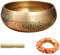 TSMORY Campana tibetana con bastone in legno e cuscino, set da meditazione, ciotola tibetana buddista per la guarigione