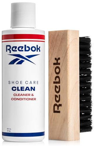 Reebok Restore Kit - Shoe Cleaner Kit, 6oz Cleaner and Conditioner with Premium Shoe Cleaning Brush - Shoes Cleaner Kit for Sneakers, Leather, Suede, Canvas & More