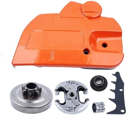 Cubierta lateral antiastillas, embragues de motosierra, montaje de cubierta de embragues de freno de motosierra, fácil instalación para junta de embrague de piñón de 16 a 24 pulgadas