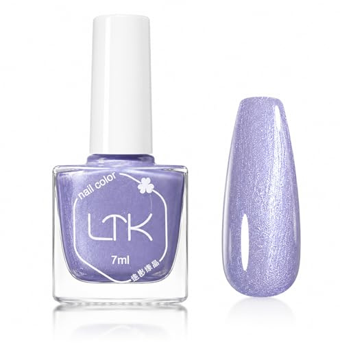 Pearl Nail Polish - Blue Pearl Nail Varnish - Pearlescent Shell Blue White Nail Polish - Polarized Glitter Purple Nail Quick Dry Long-Lasting Breathable Nail Varnish - No UV Needed