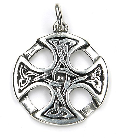 Drachensilber Keltenkreuz Knoten Schmuck Anhänger 925 Silber Mittelalter keltisches Kreuz Männer