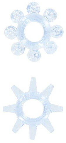 Toy Joy Power Stretchy Rings 2tlg Ice Blue, 1er Pack (1 x 1 Stück)