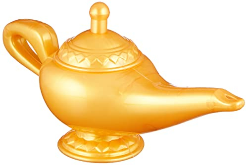 Boland 00627 - Genielampe, Größe 12 x 23 cm, Wunderlampe, Accessoire, Dekoration, 1001 Nacht, orientalische Motto Party, Märchen, Karneval