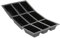 De Buyer - Plaque de 9 Cakes MOUL'FLEX en silicone - 17,5 x 30 cm -, Noir
