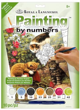 Royal & Langnickel Painting by Numbers A4 Size Kittens at Play Designed Painting Set