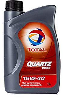 TOTAL QUARTZ 5000 15 W40 Multigrade Benzin/Diesel Motor, 1 Liter