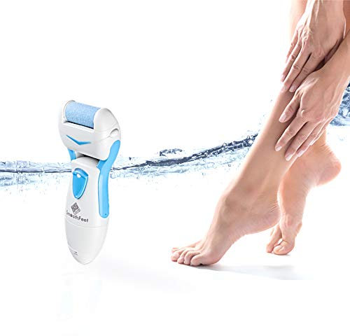 SMOOTH FEET Quita Callos eléctrico 360º Resistente al Agua, 2 Rodillos pulidores Diferentes