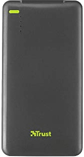 Trust Urban Thin Powerbank - Batería externa extra fina para dispositivos móviles de 4000 mAh, gris