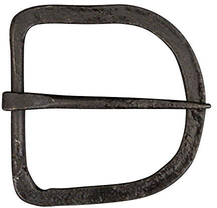 Ulfberth Handgeschmiedete Mittelalterliche Gürtelschnalle aus Stahl LARP für ca. 47 mm breite Gürtel