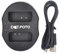 Dot.Foto LP-E10 Chargeur de Batterie Double USB pour Canon EOS 1100D, 1200D, 1300D, 1500D, 2000D, 3000D, 4000D