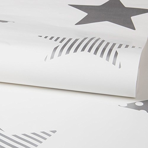 Superfresco Easy Superstar Star, Strip and Dotty Print White/Silver Paste The