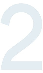 Hausnummer Aufkleber 2 in weiß, 20 cm groß, für Mülltonne, Tür, Tor & div. Beschriftungen, wetterfest